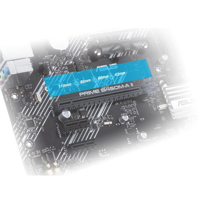 Carte mère de bureau Asus Prime B450M-A II - Chipset AMD B450 - Socket AM4 - Micro ATX PRIME B450M-A II