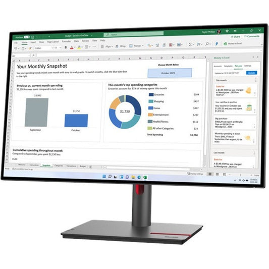 Lenovo ThinkVision P27h-30 27" Class WQHD LCD Monitor - 16:9 63A1ZAR1US
