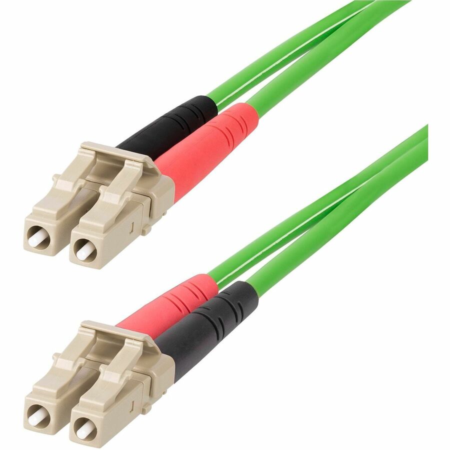 Câble à fibre optique multimode LC vers LC (UPC) OM5 de 15 m (49,2 pi) StarTech.com, cordon de raccordement à fibre optique duplex 50/125 µm, 40G/100G, LSZH LCLCL-15M-OM5-FIBER
