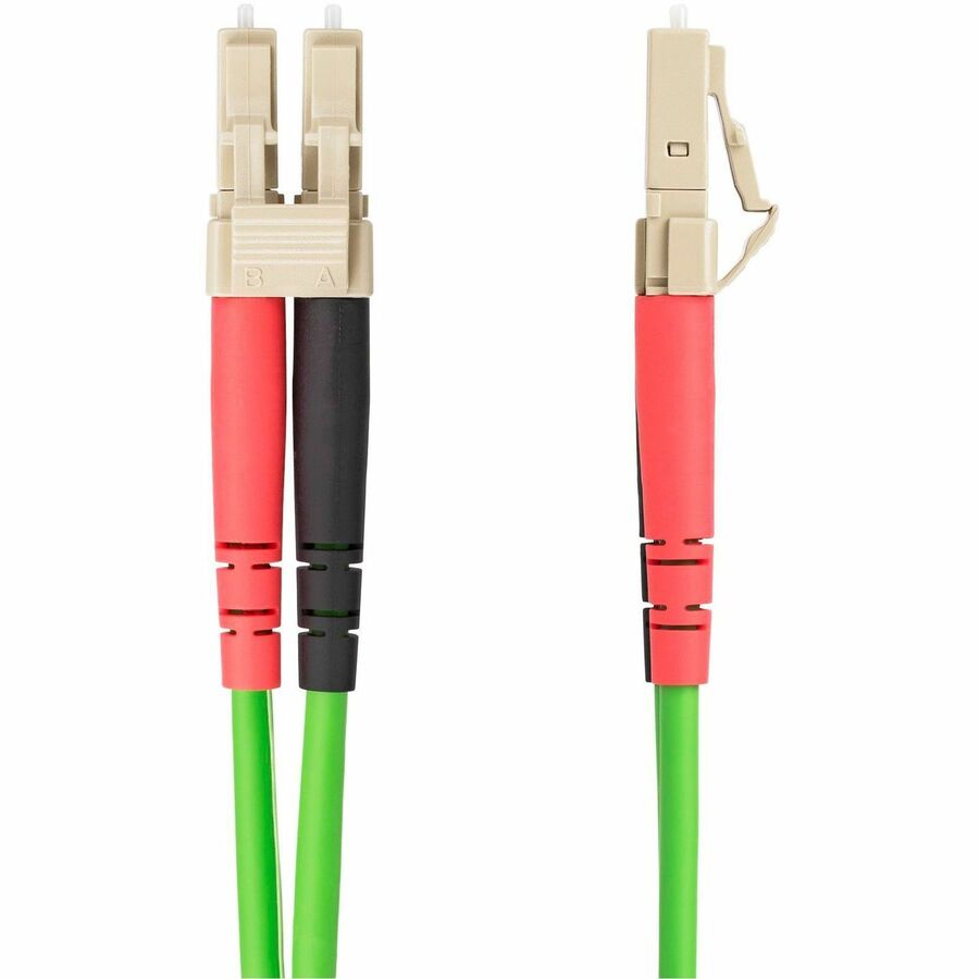 Câble à fibre optique multimode LC vers LC (UPC) OM5 de 15 m (49,2 pi) StarTech.com, cordon de raccordement à fibre optique duplex 50/125 µm, 40G/100G, LSZH LCLCL-15M-OM5-FIBER