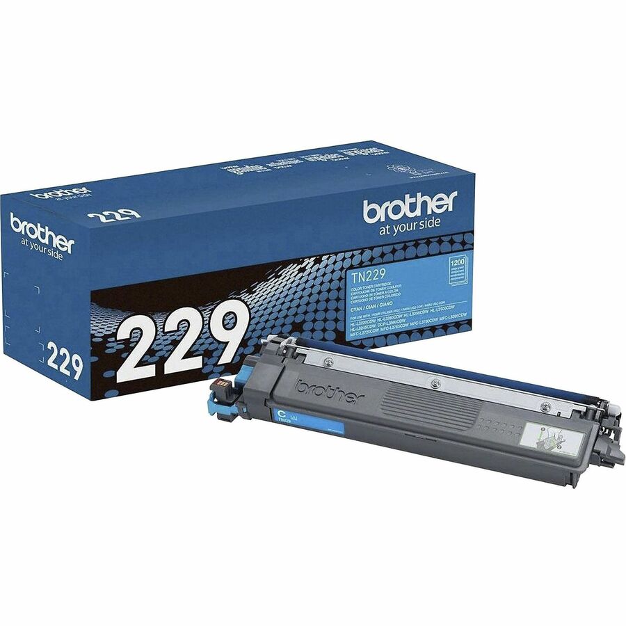 Cartouche de toner laser Brother d'origine à rendement standard - Cyan - 1 unité TN229C