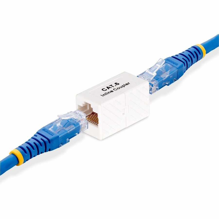 StarTech.com Lot de 5 coupleurs RJ45, coupleur Cat6 en ligne, connecteur femelle vers femelle (F/F) T568, rallonge de câble Ethernet non blindé IN-CAT6-COUPLER-U5