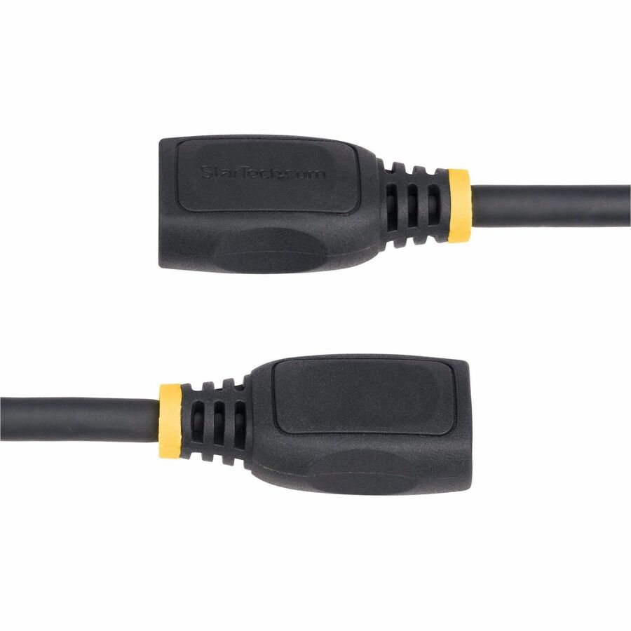 StarTech.com Câble d'extension HDMI 2.0 de 0,5 m (18 po), câble de protection de port HDMI haute vitesse, 4K 60 Hz, câble adaptateur d'extension HDMI mâle vers femelle HD2MF18INL