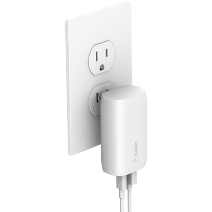 Belkin BoostCharge Dual Wall Charger with PPS + USB-C Cable with Lightning Connector - Power Adapter WCB007DQ1MWH-B5