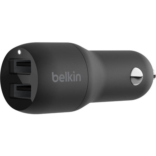 Chargeur de voiture Belkin BoostCharge Dual USB-A 24 W CCB001BTBK