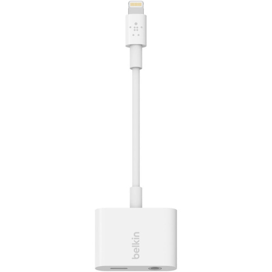 Belkin 3.5 mm Audio + Charge for iPhone and iPad Lightning Adapter F8J212BTWHT