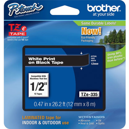 Cartouches de ruban laminé Brother P-touch TZe TZE335