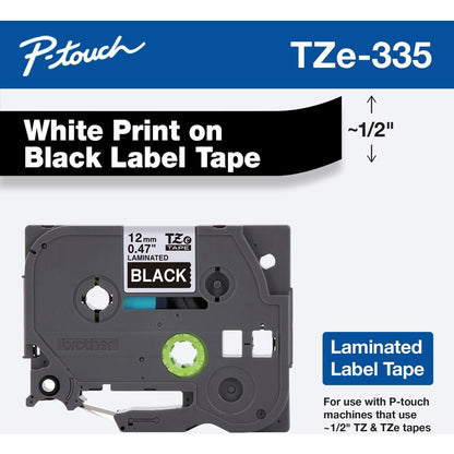 Cartouches de ruban laminé Brother P-touch TZe TZE335