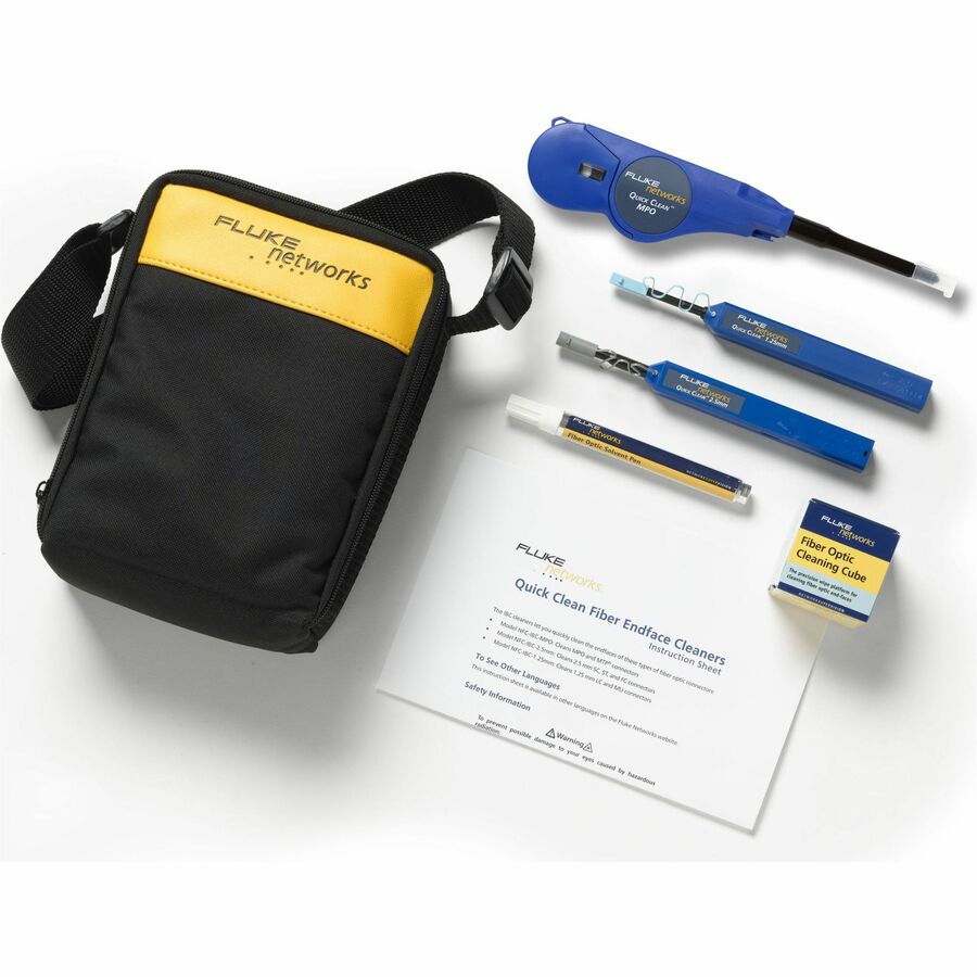 Kit de nettoyage de fibre optique Fluke Networks NFC-KIT-CASE-E NFC-KIT-CASE-E