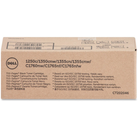 Cartouche de toner laser Dell d'origine à rendement standard - Noir - 1 unité XKP2P