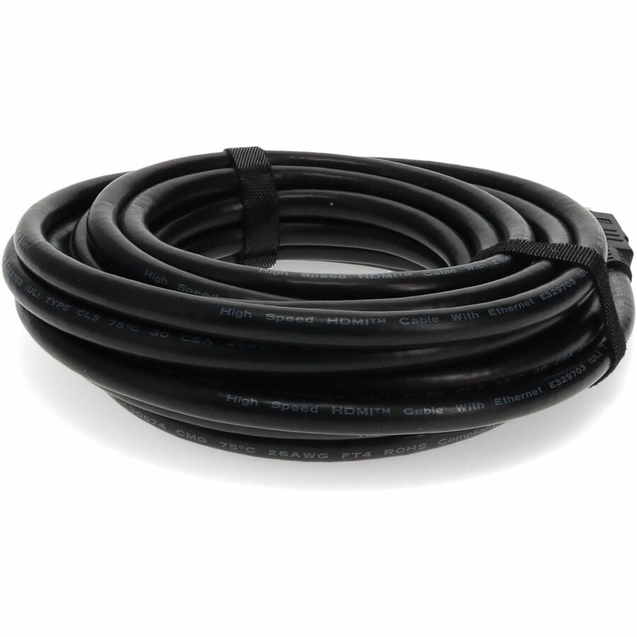 Câble noir HDMI 1.3 mâle vers mâle AddOn de 7,62 m (25,00 pi) HDMI2HDMI25F
