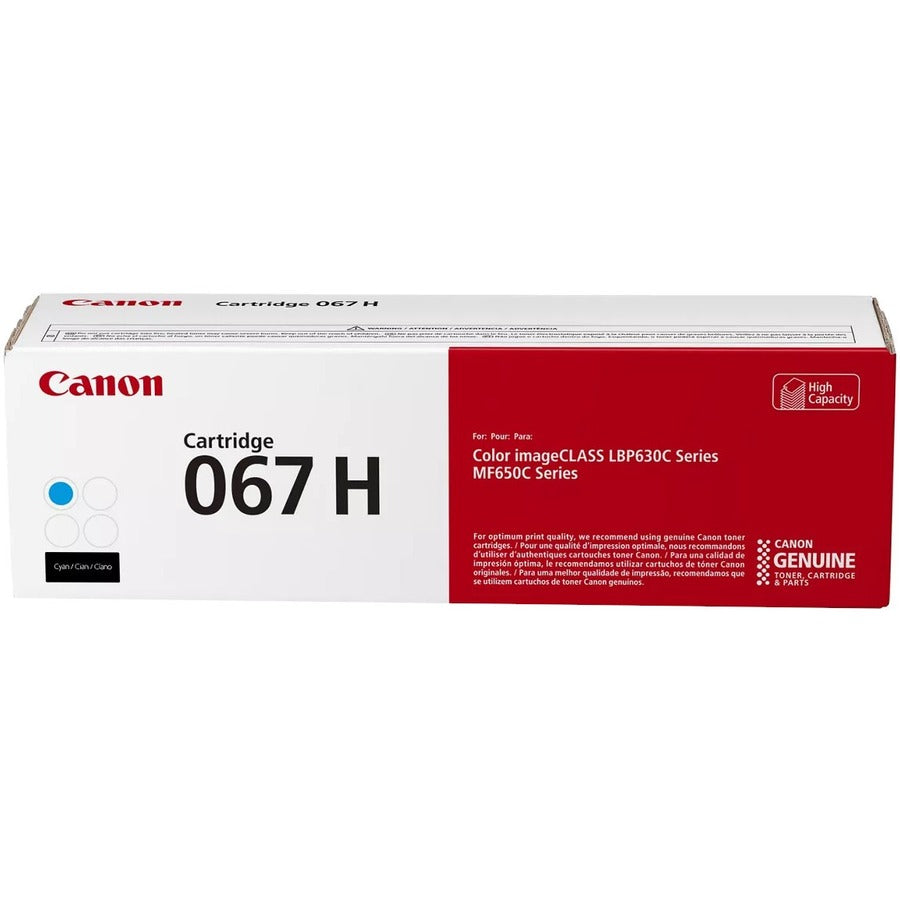 Cartouche de toner laser haute capacité d'origine Canon 067 - Cyan - 1 unité 5105C001