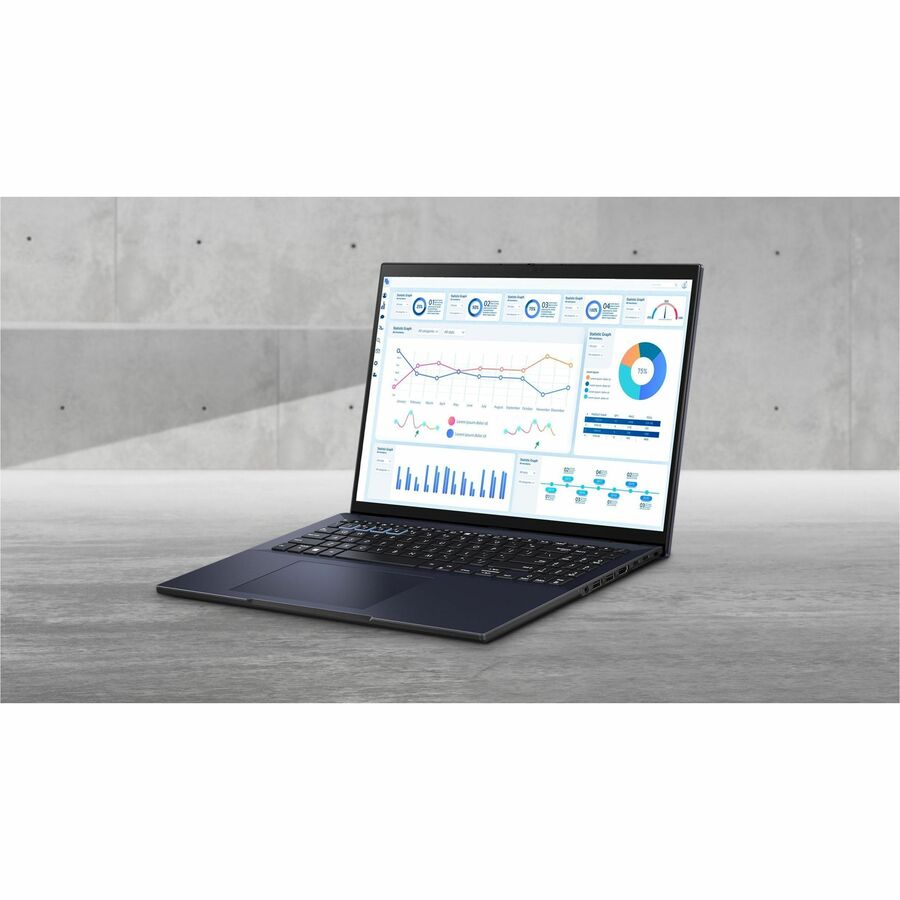 Asus ExpertBook B3 B3604 B3604CMA-P73T-CA 16" Notebook - WUXGA - Intel Core Ultra 7 155U - 16 GB - 1 TB SSD - Star Black B3604CMA-P73T-CA