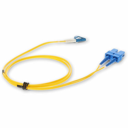 Câble de raccordement OFNR (Riser Rated) jaune AddOn 5 m SMF 9/125 Duplex SC/LC OS1 ADD-SC-LC-5M9SMF