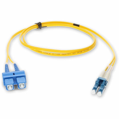 Câble de raccordement OFNR (Riser Rated) jaune AddOn 5 m SMF 9/125 Duplex SC/LC OS1 ADD-SC-LC-5M9SMF
