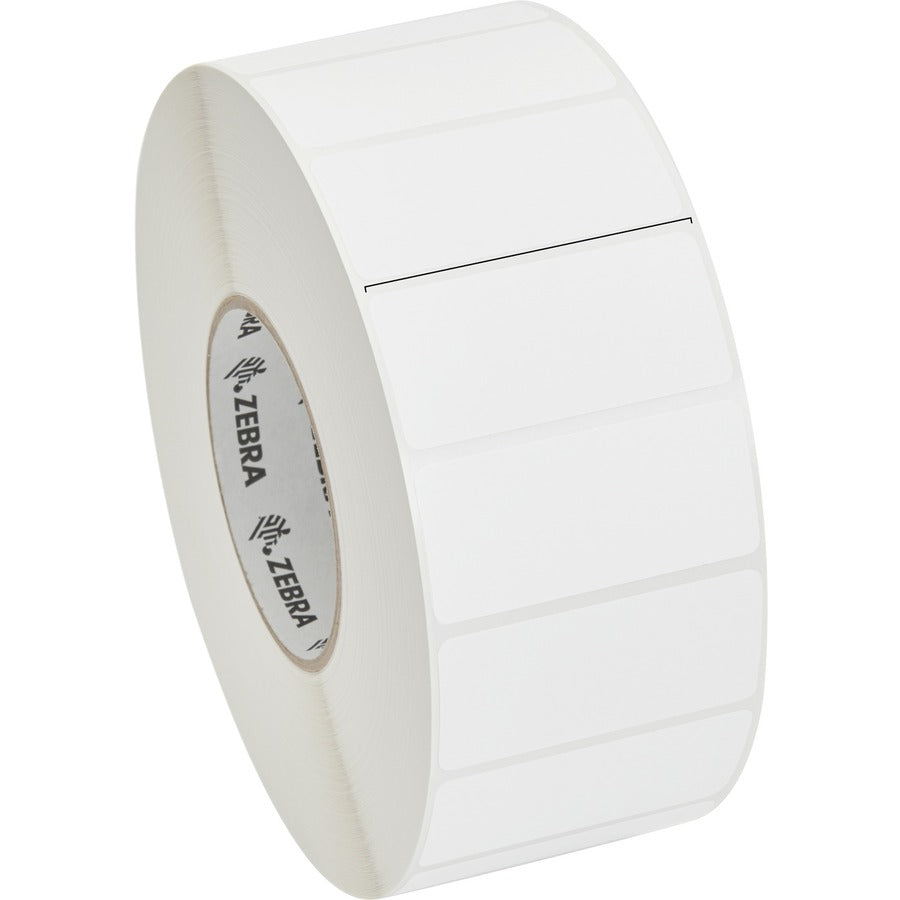 Étiquette Zebra Kimdura Polypropylène 2,75 x 1,25 po Transfert thermique Zebra PolyPro 4000T Noyau 3 po 10014717