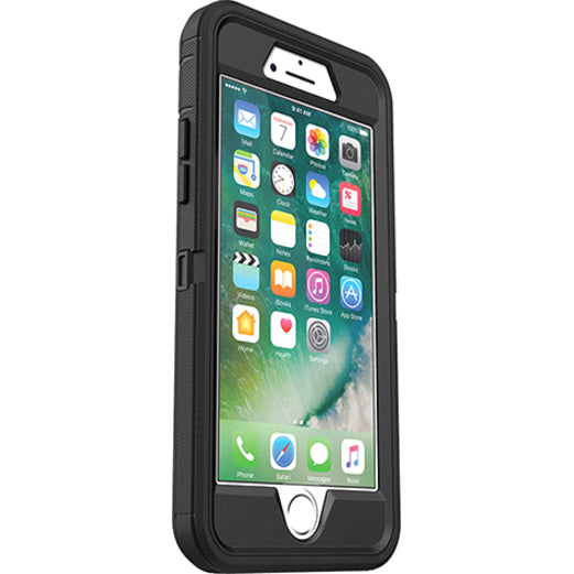 Étui de transport robuste OtterBox Defender (Holster) pour smartphone Apple iPhone 7, iPhone 8, iPhone SE 2, iPhone SE 3 - Noir 77-56603