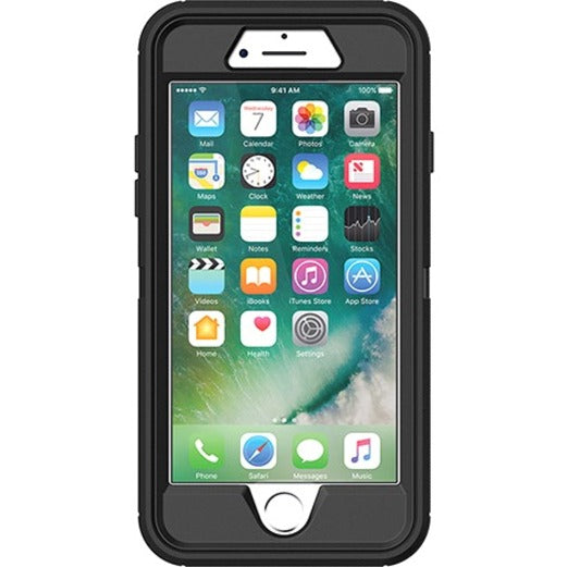 Étui de transport robuste OtterBox Defender (Holster) pour smartphone Apple iPhone 7, iPhone 8, iPhone SE 2, iPhone SE 3 - Noir 77-56603