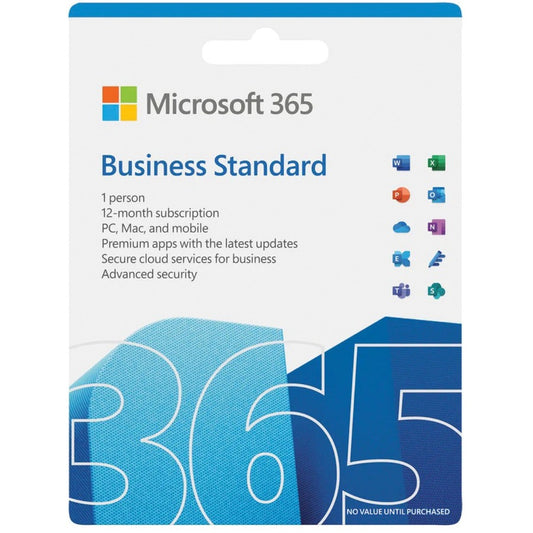 Microsoft 365 Business Standard FPP - Produit complet - 1 utilisateur, 5 appareils - 1 an KLQ-00659
