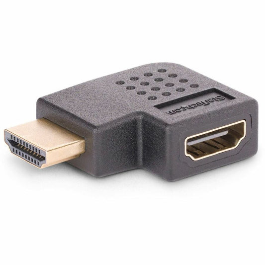 StarTech.com Adaptateur HDMI 2.0 à angle droit, mâle vers femelle, économiseur de port HDMI coudé horizontal à 90 degrés, 4K 60 Hz, extension de connecteur HDMI haute vitesse HDMI2HDMIMFRA