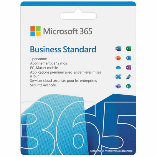 Microsoft 365 Business Standard avec licence d'un an - Français KLQ-00671