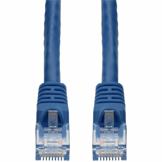 Câble Ethernet Cat 6A en PVC bleu AddOn de 7 pieds avec gaine à bulles anti-accroc RJ-45 M/M ADD-7FCAT6A-BE