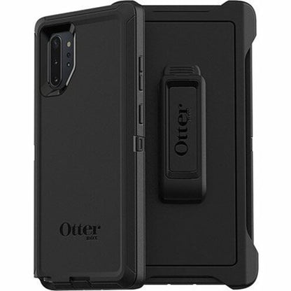 OtterBox Defender Rugged Carrying Case (Holster) Samsung Galaxy Note10+ Smartphone - Black 77-62312