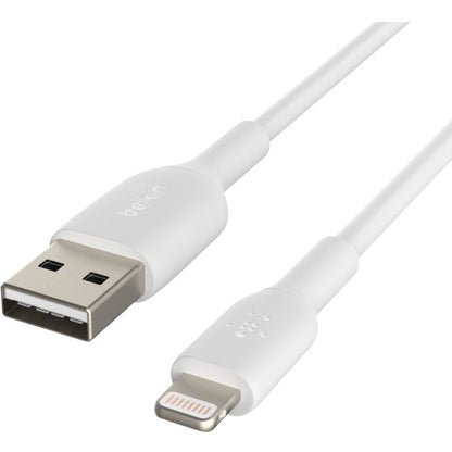 Câble Belkin BoostCharge Lightning vers USB-A (3 mètres / 9,9 pieds, blanc) CAA001BT3MWH