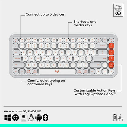 Logitech POP Icon Combo Keyboard & Mouse 920-013104