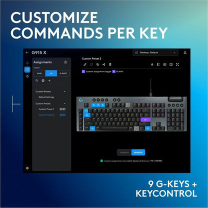 Logitech G G915 X Gaming Keyboard 920-012937