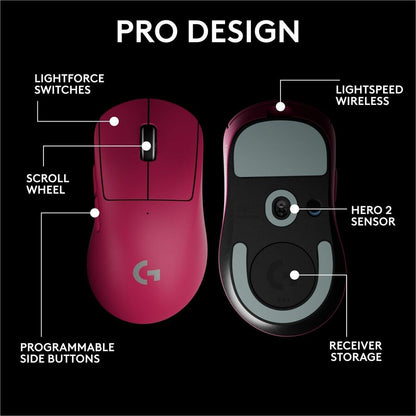 Logitech G PRO X SUPERLIGHT 2 DEX Gaming Mouse 910-007371