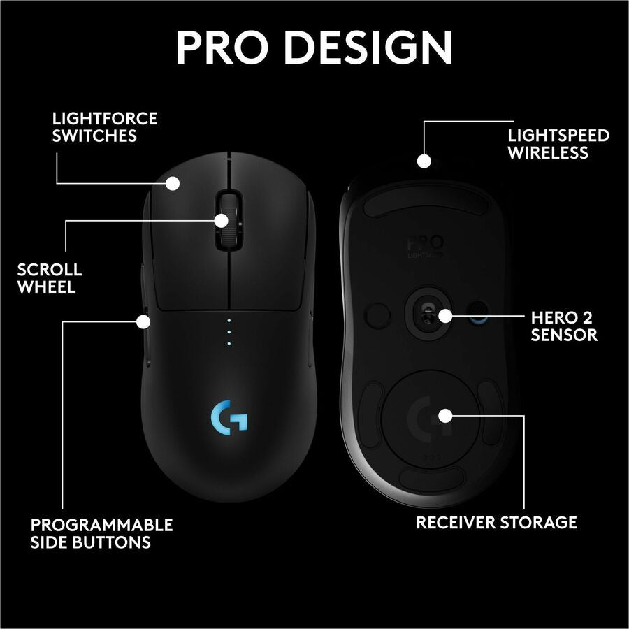 Souris de jeu Logitech G PRO 2 LIGHTSPEED 910-007246