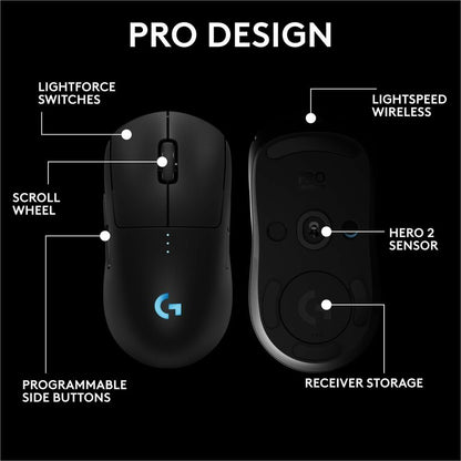 Souris de jeu Logitech G PRO 2 LIGHTSPEED 910-007246