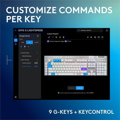 Logitech G G915 X LIGHTSPEED Gaming Keyboard 920-012685