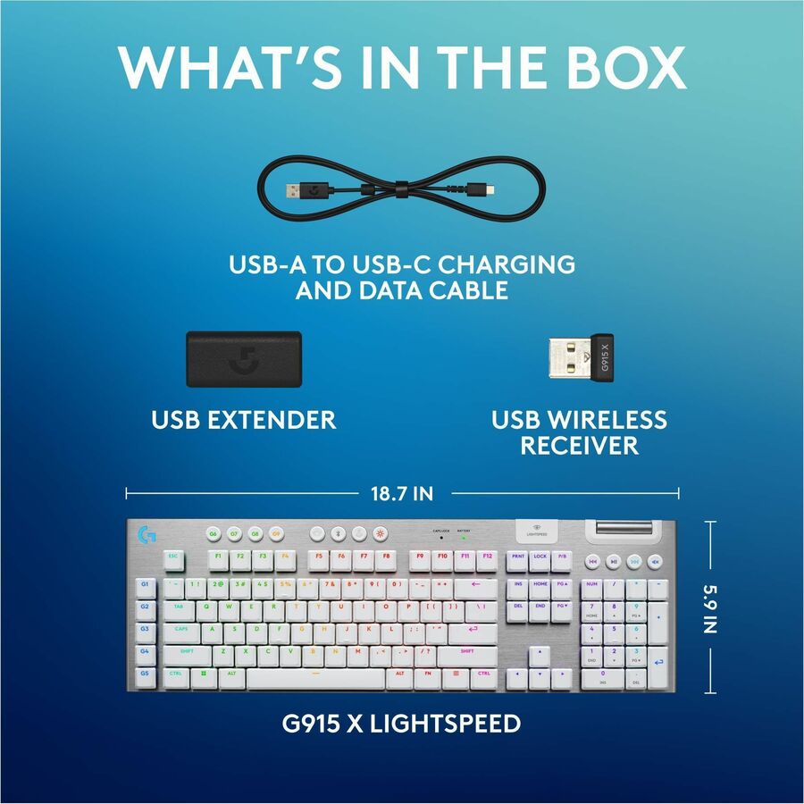 Logitech G G915 X LIGHTSPEED Gaming Keyboard 920-012685