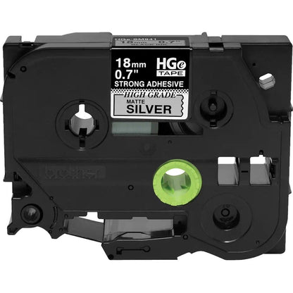 Ruban adhésif extra-fort pour étiquettes Brother HGES9415PK noir sur argent mat HGES9415PK