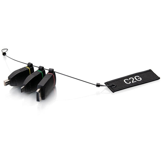 Adaptateur universel HDMI 4K C2G avec Mini DP, DP et USB C à code couleur 29878