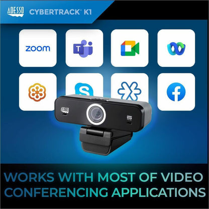 Adesso CyberTrack K1 Webcam - 2.1 Megapixel - 30 fps - USB 2.0 CyberTrack K1