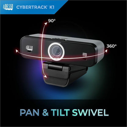 Adesso CyberTrack K1 Webcam - 2.1 Megapixel - 30 fps - USB 2.0 CyberTrack K1