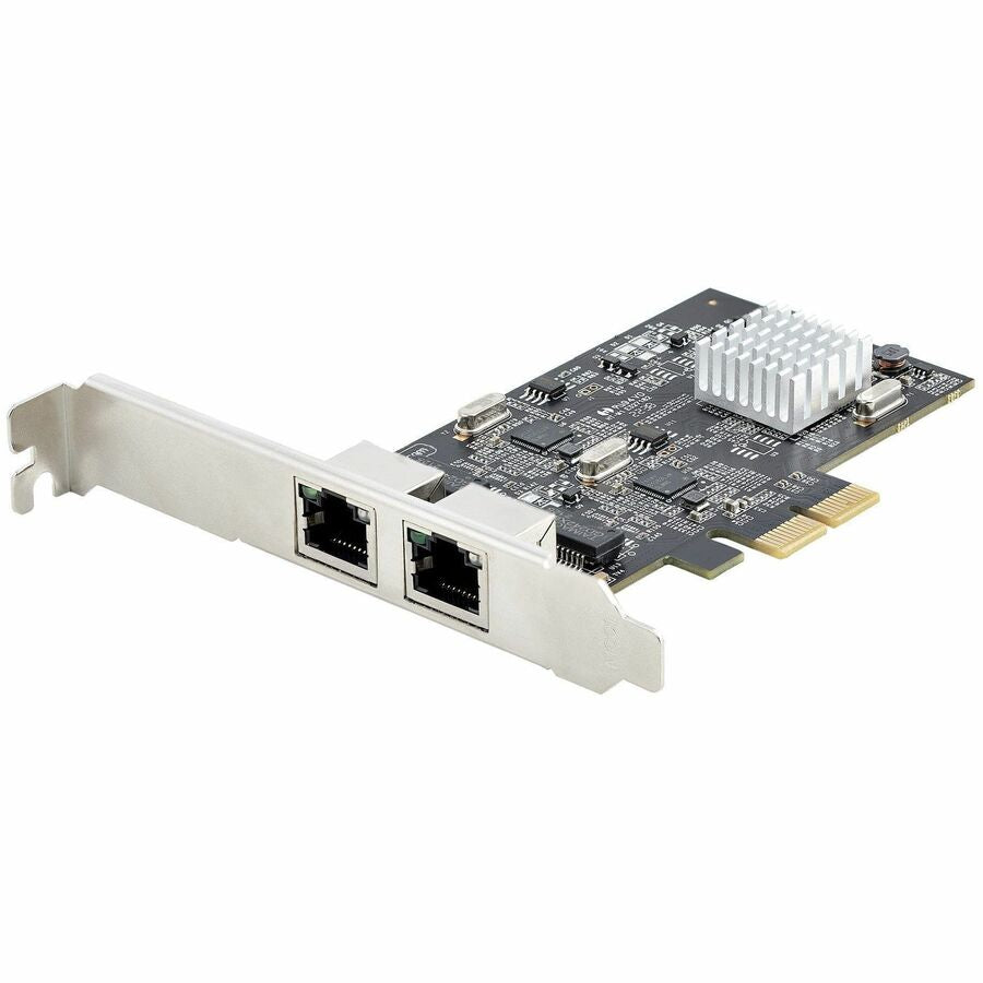 StarTech.com Carte réseau PCIe NBASE-T 2 ports 2,5 G, interface de carte réseau informatique, Intel® I225-V, Ethernet double port, carte réseau multi-Gigabit PR22GI-NETWORK-CARD