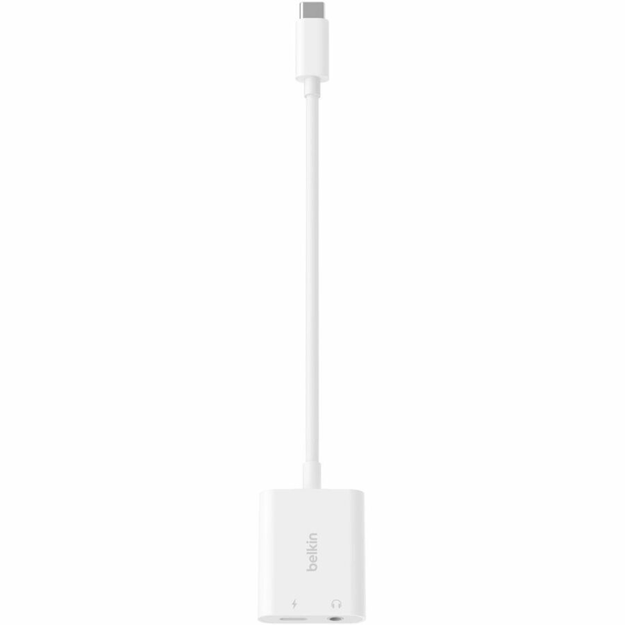 Belkin RockStar 3.5mm Audio + USB-C Charge Adapter NPA004btWH