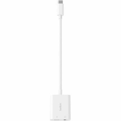 Belkin RockStar 3.5mm Audio + USB-C Charge Adapter NPA004btWH