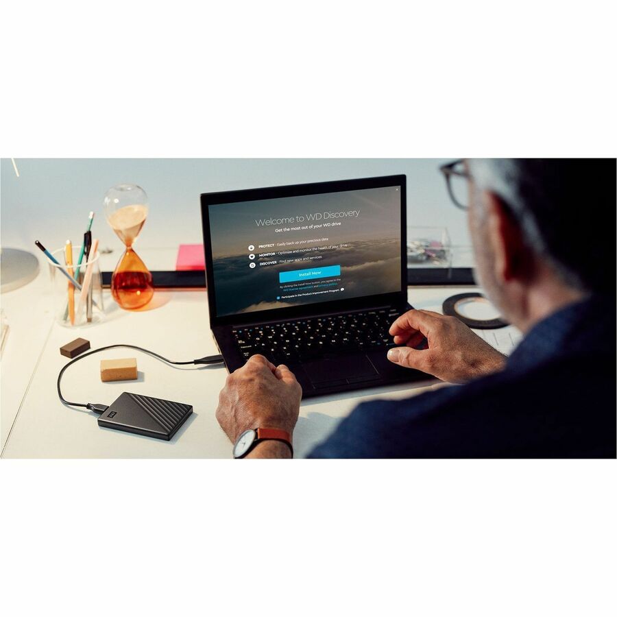 Disque dur externe portable WD My Passport WDBR9S0060BBK-WESN 6 To - Noir WDBR9S0060BBK-WESN