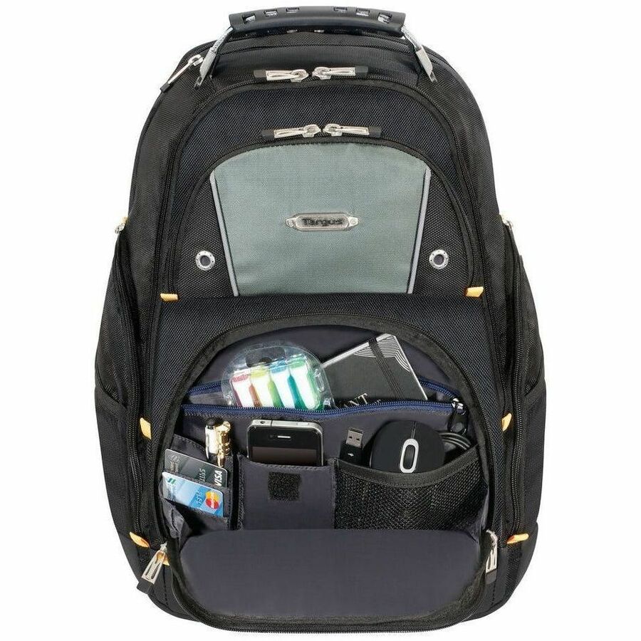 Sacoche de transport robuste (sac à dos) Targus Drifter II TSB239US pour ordinateur portable 17" - Noir/gris - Conforme TAA TSB239US