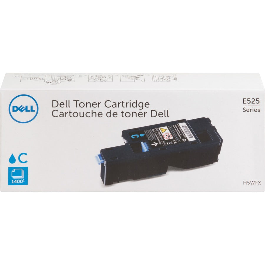 Cartouche de toner laser Dell d'origine à rendement standard - Cyan - 1 unité H5WFX