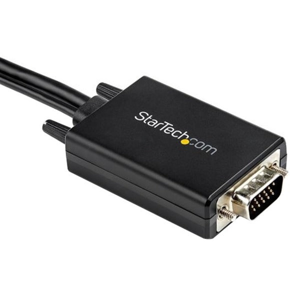 StarTech.com Câble convertisseur VGA vers HDMI de 2 m avec prise en charge audio USB - Câble adaptateur vidéo analogique vers numérique 1080p - VGA mâle vers HDMI mâle VGA2HDMM2M