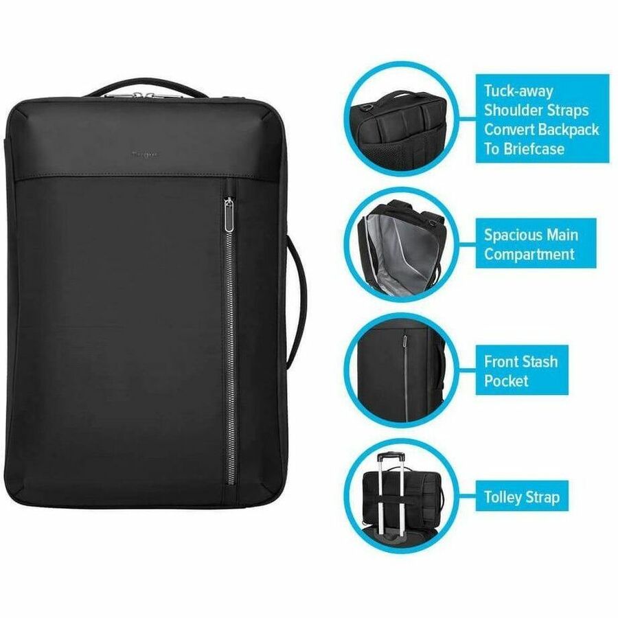 Sacoche de transport (sac à dos) Targus Urban TBB595GL pour ordinateur portable 15,6" - Noir TBB595GL