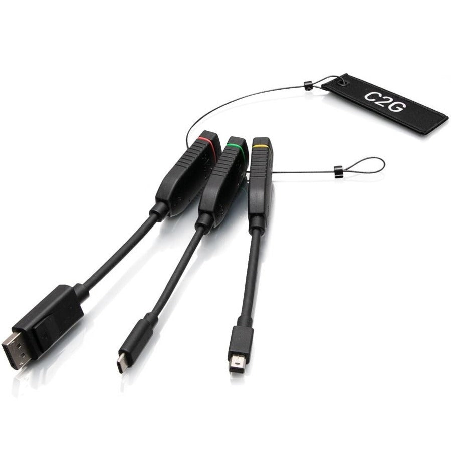 Adaptateur de dongle HDMI universel C2G avec Mini DP, DisplayPort et USB-C C2G30028
