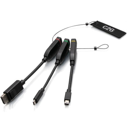 Adaptateur de dongle HDMI universel C2G avec Mini DP, DisplayPort et USB-C C2G30028
