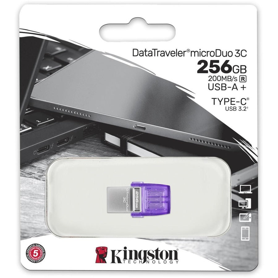 Clé USB Kingston DataTraveler microDuo 3C DTDUO3CG3/256 Go